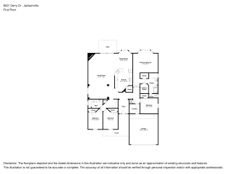 Floor plan 1 for 8621 Derry Dr