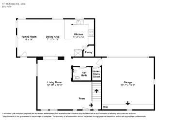 Floor plan 1 for 8718 E Kilarea Ave