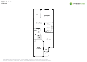 Floor plan 1 for 873 SW 149th Ct