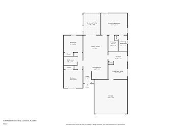 Floor plan 1 for 8749 Pebblebrooke Way
