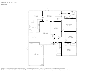 Floor plan 1 for 8758 SW 11th St