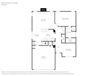 Floor plan 1 for 8802 Laurel Run Dr