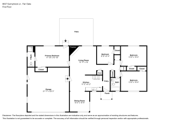 Floor plan 1 for 8837 Sunnybrook Ln