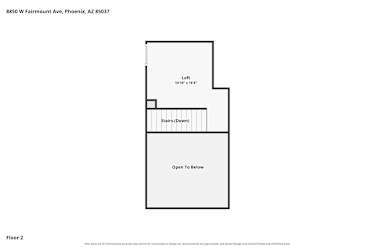 Floor plan 2 for 8850 W Fairmount Ave