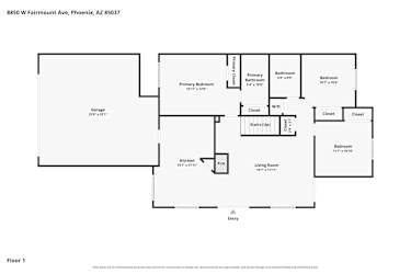 Floor plan 1 for 8850 W Fairmount Ave