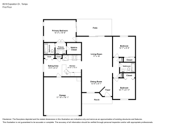 Floor plan 1 for 8918 Exposition Dr