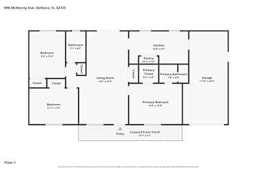 Floor plan 1 for 896 McKenny Ave