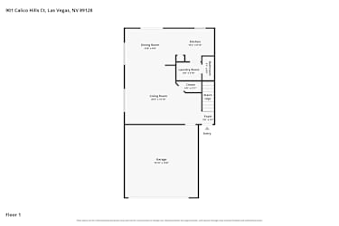 Floor plan 1 for 901 Calico Hills Ct