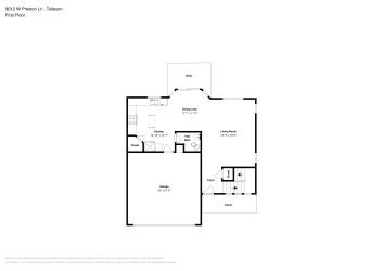 Floor plan 1 for 9012 W Preston Ln