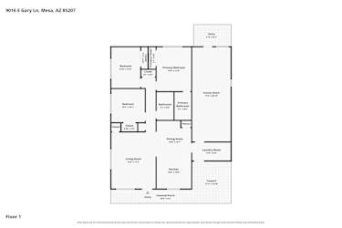 Floor plan 1 for 9016 E Gary Ln