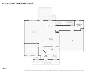 Floor plan 1 for 902 Rock Hill Pkwy