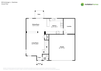 Floor plan 1 for 903 Anchorage Ln