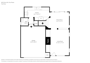 Floor plan 1 for 9033 Grove Ter