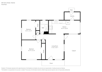 Floor plan 1 for 904 Citrus St
