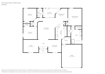 Floor plan 1 for 914 Summer Glen Dr