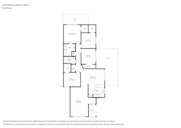 Floor plan 1 for 9142 Grand Canal Dr