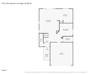 Floor plan 1 for 9151 Clear Sky Ave