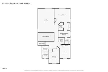Floor plan 2 for 9151 Clear Sky Ave