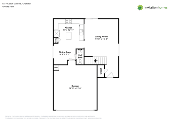 Floor plan 1 for 9317 Cotton Gum Rd