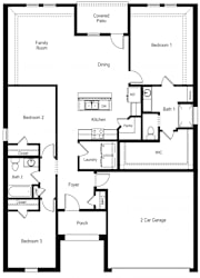Floor plan 1 for 9321 SUBJECK WAY