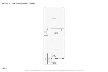 Floor plan 1 for 9387 Oro City Loop