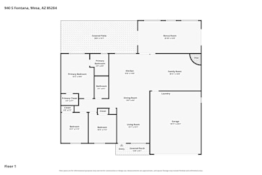 Floor plan 1 for 940 S Fontana