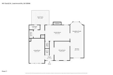 Floor plan 1 for 941 David Dr
