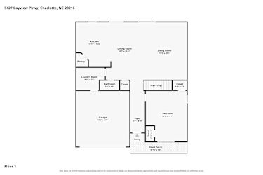 Floor plan 1 for 9427 Bayview Pkwy