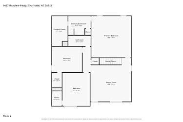 Floor plan 2 for 9427 Bayview Pkwy
