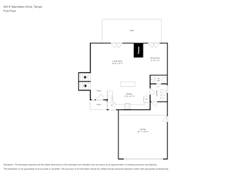 Floor plan 2 for 943 E Manhatton Dr