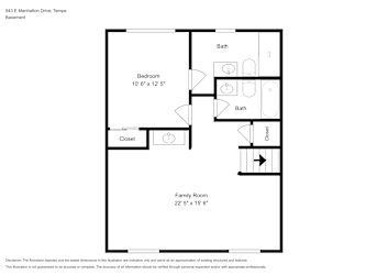Floor plan 1 for 943 E Manhatton Dr