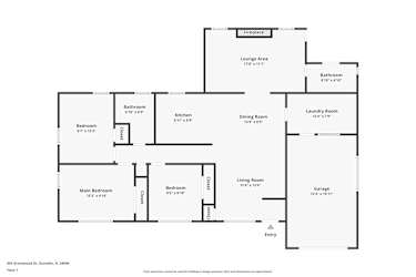 Floor plan 1 for 955 Grovewood Dr