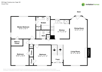 Floor plan 1 for 959 Sugar Crossing Ln