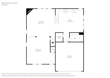 Floor plan 1 for 9600 Cayenne Dr