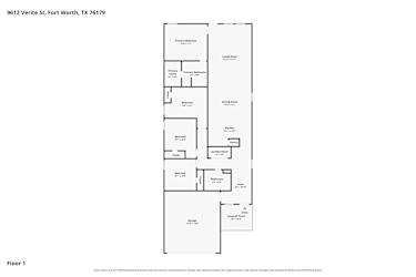 Floor plan 1 for 9612 Verite Street