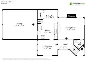 Floor plan 1 for 9630 Cane Creek Dr