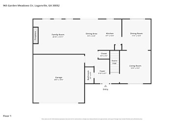 Floor plan 1 for 965 Garden Meadows Cir