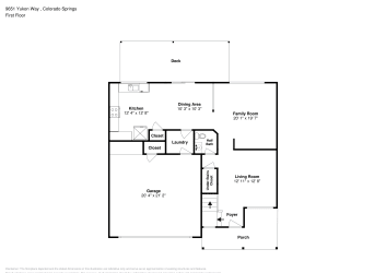 Floor plan 1 for 9651 Yukon Way