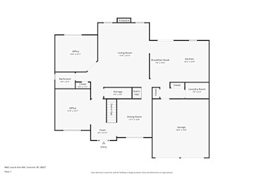 Floor plan 1 for 9662 Laurie Ave NW