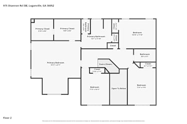 Floor plan 2 for 975 Shannon Rd SW