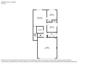 Floor plan 1 for 9800 Red Horse St