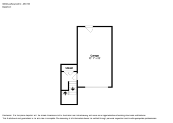 Floor plan 1 for 9806 Leatherwood Ct