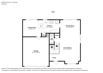 Floor plan 1 for 9838 SW 221st St