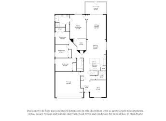 Floor plan 1 for 9853 Lemon Grass Ln