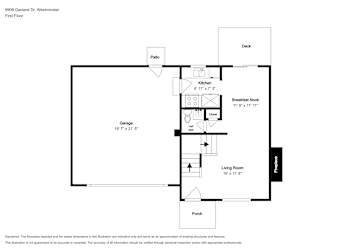 Floor plan 2 for 9906 Garland Dr