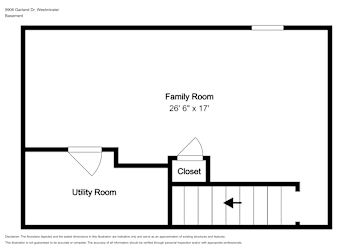 Floor plan 1 for 9906 Garland Dr