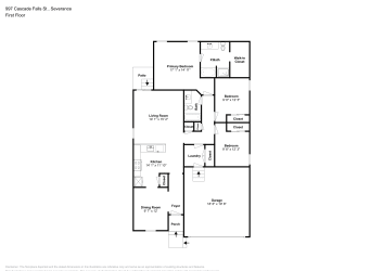 Floor plan 1 for 997 Cascade Falls St