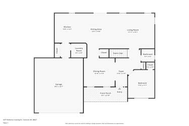 Floor plan 1 for 5377 Roberta Crossing Dr